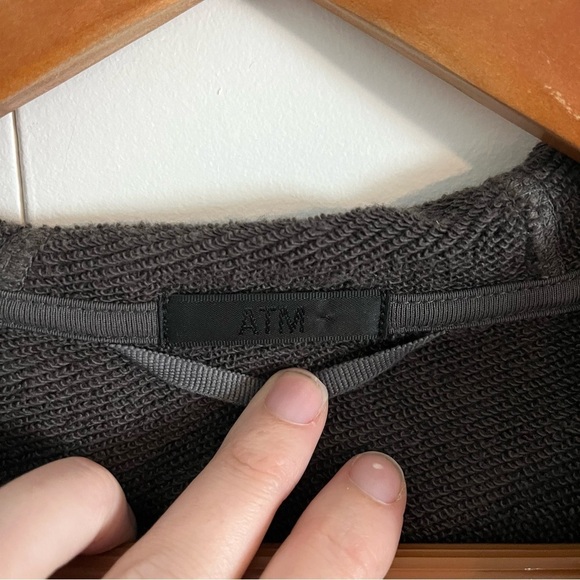 ATM Anthony Thomas Melillo Dip Dye Hoodie Full Zip Sweatshirt - Picture 7 of 10